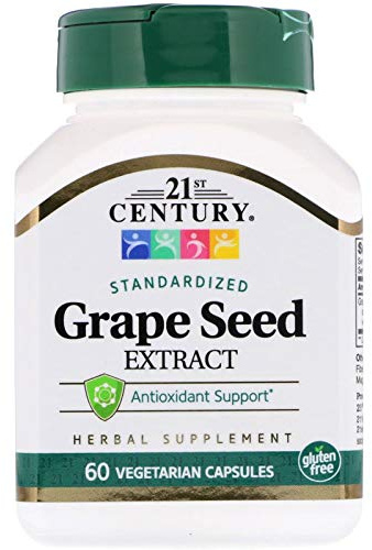21st Century Grape Seed Extract, 60 Caps