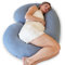 PharMeDoc Pregnancy Pillow - Body Pillow, C-Shape Cooling Maternity Pillow & Pregnancy Support for Back, Hips, Legs, Belly & Machine-Washable Cover, Detachable Pregnancy Pillows for Sleeping