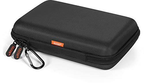 Shockproof Hard Shell Carrying Case for GPS, External Hard Drive, Power Bank, Charger, Cable, Heart Monitor, Cell Phone, Electronic Accessories - Larger Capacity Storage Pouch Travel Bag