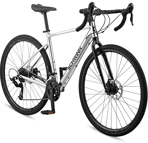 Schwinn Sporterra RX Gravel Bike, 700c Mens and Womens Bike, 14-Speed Drop Bar Gravel Bicycle, Mechanical Disc Brakes, Rigid Fork, Aerodynamic Riding Position, Quick Release Seat Post, Adult Bicycle