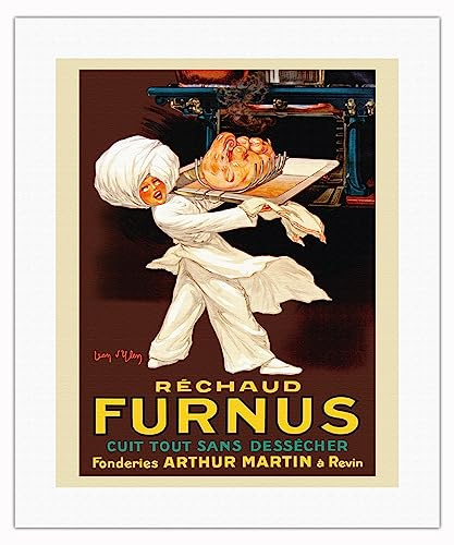 Réchaud Furnus Stoves - Cook Everything Without Drying Out (Cuit Tout sans Dessécher) - Vintage French Advertising Poster by Jean D'Ylen c.1926 - Fine Art Rolled Canvas Print 16in x 20in