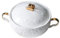 UGCER Ceramic Soup Tureen with Ladle, Elegant European Style Soup Bowl for Restaurant & Home Kitchen Decoration Pot