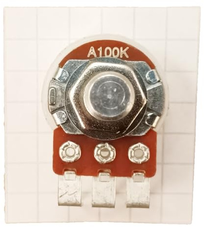 Potentiometer Vertical PCB Logarithmic A Track Volume Control 6.3mm Round Shaft VR63 (A100K)