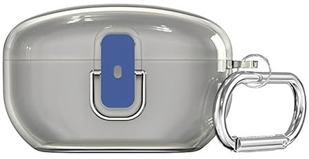 Schutzhülle für Sony WF-1000XM5 Bluetooth Headset Schutzhülle, Tragbare PC Kopfhörer Abdeckung mit Karabiner, Transparente Abdeckung Kompatibel mit Sony WF-1000XM5 (Clear Gray)