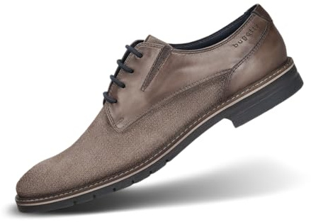 Bugatti Uomo 311-a9e08 Scarpe Basse con Lacci, Grigio, 42 EU