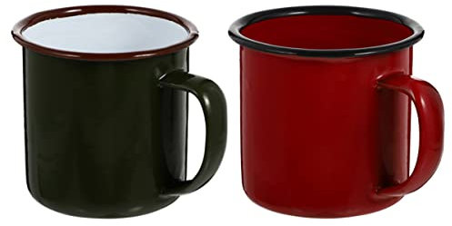 Amosfun Tasse Emaille 4 Stück Altes Schnapsglas Kaffeebecher Aus Emaille Vintage Trinkgläser Espressogläser Retro-emaille-becher Retro-partybecher Vintage Kaffeetasse Latte Tasse Tee Kaffeebecher