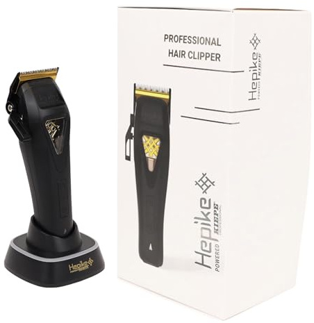 Kiepe Hepike Cordless Hair Clipper 6360, Long-Life Lithium Battery, Powered Clippers for Men Haircut, Men's Grooming Kit for Beard & Face, Ideal for Hairdressers, Barbers, Stylists, Professional Use