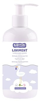 Babyton Liniment Diaper Change Cleanser 400ml – Natural No-Rinse Cleanser for Babies, Gentle Diaper Rash Protection, Hypoallergenic, Soap & Alcohol Free, Sensitive Skin Care