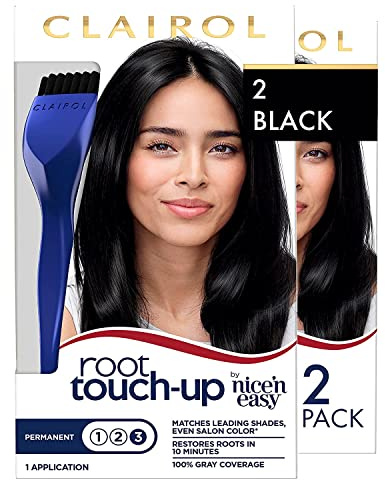 Clairol Permanent Root Touch-Up, 003 Black [pack of 2] ,1 ea