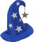 W WIDMANN MILANO Party Fashion 9429W - Hut Zauberer mit Sternen, Magic, Fantasy, Mottoparty, Karneval