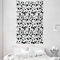 ABAKUHAUS Tier Wandteppich und Tagesdecke, Dalmatinisches Druck Textur aus Weiches Mikrofaser Stoff Waschbar ohne Verblassen Digitaldruck, 140 x 230 cm, Weiß und Schwarz