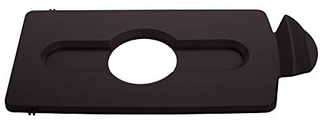 Rubbermaid Commercial Products Slim Jim Recycling Station Brown Paper Slot Lid 2007903