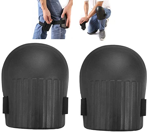 Molyorch 1 Paar Gartenarbeiten Kniepolster, Handwerker Knieschoner, Wasserdicht Kniepolster, für Gartenarbeit Arbeit, Boden Sauber, Die Architektur Beschützen (Schwarz)