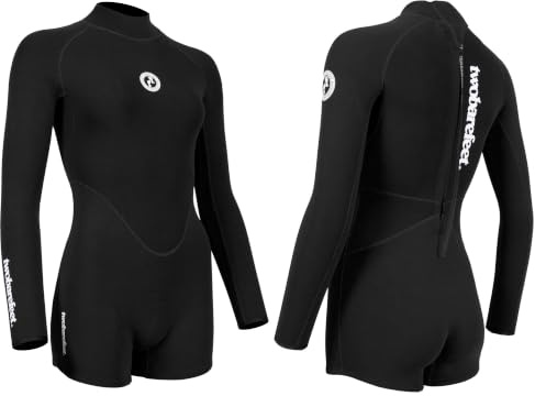 Two Bare Feet Women's 2mm Neoprene One-Piece Wetsuit – Premium Swim Suit for Surfing, Swimming, Scuba Diving & Water Sports, Flexible, Durable, Multiple Styles