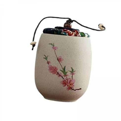 Milageto 2x Contenitore per Tè in Ceramica Contenitore per Tè Sfuso, Piccolo Contenitore per Alimenti Contenitore per Tè Sfuso Barattolo Ermetico per Tè Sfuso