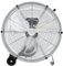 HOMFME 24Inch 59cm Industrial Drum Fan, 3 Speeds High Velocity Cooling Fan with Wheels, Handle, 240V Rolling Barrel Floor Fan 180W Metal Standing Fans for Home Office Garages Gyms Factories (Silver)