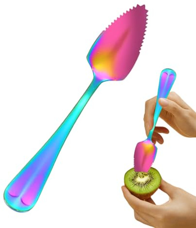 Cuchillos de pomelo - cuchara de de acero inoxidable, vajilla de gadget de cocina para frutas, recogiendo helado o bebidas revolviendo