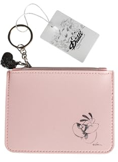 Diddl Porte-Monnaie Pochette Rose Rêverie, Polyuréthane, 13x10 cm, Fermeture Éclair avec Breloque et Anneau Porte-Clés, Idée Cadeau Fan Nostalgique des Années 90