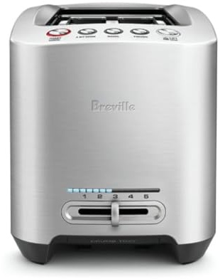 Breville BTA820XL Die-Cast Smart Toaster, 2 Slice, Brushed Stainless Steel