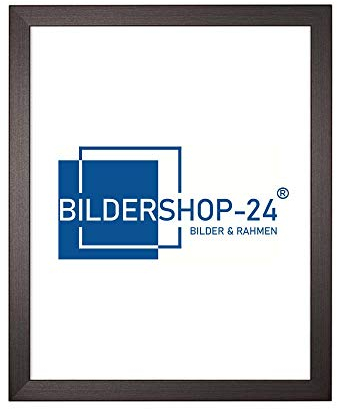 Bildershop-24 Bilderrahmen Monza in Dunkelbraun in 70 X 100 cm Fotorahmen, Wechselrahmen, Posterrahmen, Puzzlerahmen