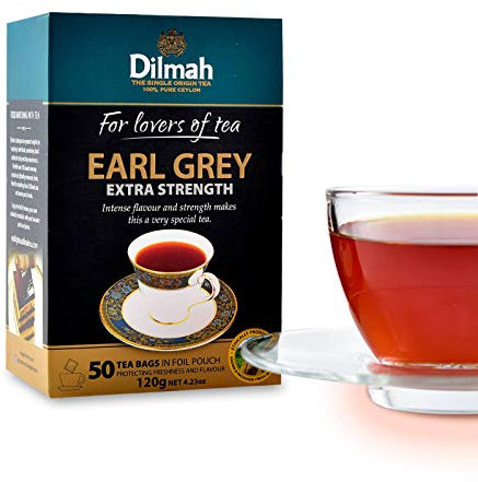 Dilmah Earl Grey Tea Bags (Earl Grey Extra Strength, 50)
