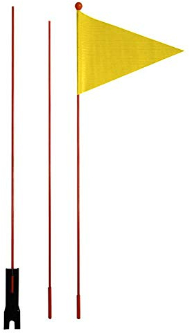 Fahrradwimpel Kinder - 180CM Sicherheitswimpel Fahrradanhänger, Fahrradfahne Für Kinderfahrrad, Sicherheitswimpel Für Laufrad, Fahrrad Sicherheitsflagge, Security Flag, Orange/Gelb/Blau