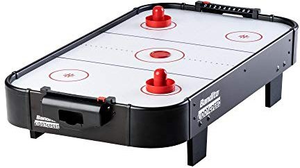 Bandito Mini Airhockey KiddySpeed, mit Luftgebläse, robuster Tischaufleger für Kinder- und Jugendeinrichtungen, Partyraum und Büro, kratzfestes Spielfeld, 92 × 52 × 20 cm