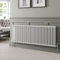 DuraTherm® 600 x 1460mm White Traditional Horizontal Designer Radiator Double Column Colosseum Cast Iron Style Central Heating Panel Radiators Rad