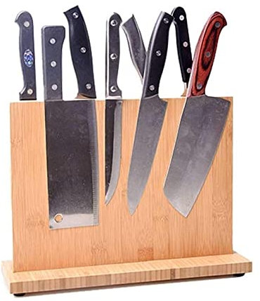 PAREKS Blocco portacoltelli magnetico blocco per coltelli da cucina doppio lato fortemente magnetico porta coltelli banco posate espositore per cucina