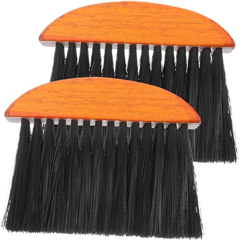 OFFSCH Brosse de Cheminée Balai à Main Brosse à Poussière pour Banc Lot de 2 et Plastique Poignée Antidérapante Accessoires de Nettoyage Cuisine Banc Poêle Cheminée