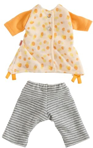 HABA Set di vestiti Summer Feeling – 2 pezzi vestito per bambole con vestito e leggings per bambole in tessuto da 30 cm – Abbigliamento per bambole a partire dai 18 mesi – Lavabile a 30 °C