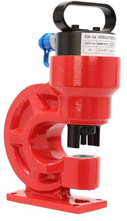Punzonadora hidráulica CH-60, 31t perforadora con 4 herramientas de hasta 20,5 mm, para cobre y aluminio, herramienta hidráulica para perforación eléctrica