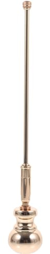 DOITOOL Apagavelas de Calabaza Mango Largo de 28 Cm, Cubierta Metálica Dorada, Herramienta para Apagar la Llama de Velas Finas y Profundas, Uso Seguro Hogar, Accesorio Práctico