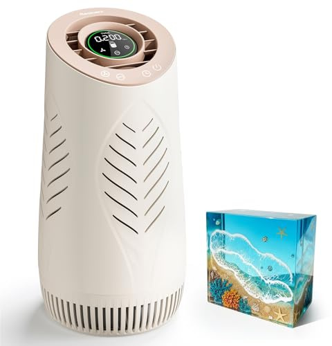 Resiners Purair Lite Resin Air Purifier, Air Purifier for Epoxy Resin with H13 True HEPA Filter, TVOC Display, Air Filtration System for Molding & Casting, Crafting Essentials