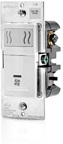 Leviton IPHS5-1LW Decora In-Wall Humidity Sensor & Fan Control , 3A, Single Pole, White