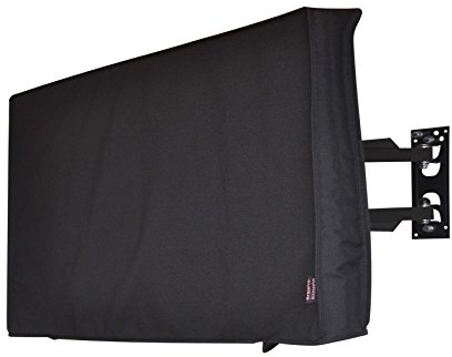 BroilPro Accessories 72 Outdoor TV Cover, Black Waterproof Universal Protector for 75-78'' LCD, LED, Plasma Television Sets - Compatible with Standard Mounts and Stands.
