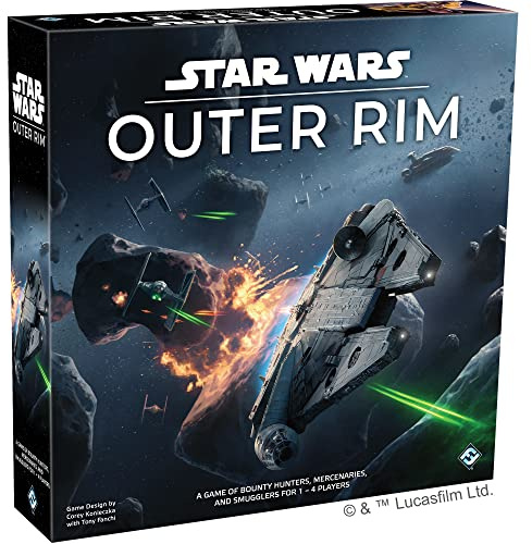 Asmodee Star Wars Outer Rim Board Game - Strategy Game, Fun Family Adventure for Teens & Adults, Ages 14+, 1-4 Players, 3-4 Hour Playtime
