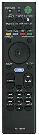 ALLIMITY RMT-VB310U Télécommande Remplacer pour Sony Smart Blu-Ray Player UBP-X800M2 UBP-X800 UBP-X1000ES UBP-X1100ES UBPX800M2 UBPX800 UBPX1000ES UBPX1100ES RMTVB310U