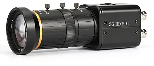 3G-SDI HD-kamera 1080@60/50/30/25P, 1080@60/50i HD digital CCTV säkerhetskamera, 1/2 tum hög känslighet CMOS 5-50 mm manuell varifokal 3MP lins, DC12V adapter och SDI-kabel gratis klicka nedan extra