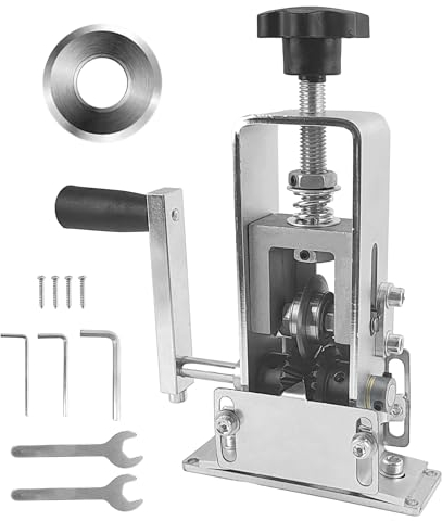 Maquina Pelacables Electricista Cobre, Pelacables Automático con Manivela + hoja de repuesto, Pelacables Manual Adecuado para Cables de 1-25 mm, Pela Cables de Electricidad para Cobre y Chatarra