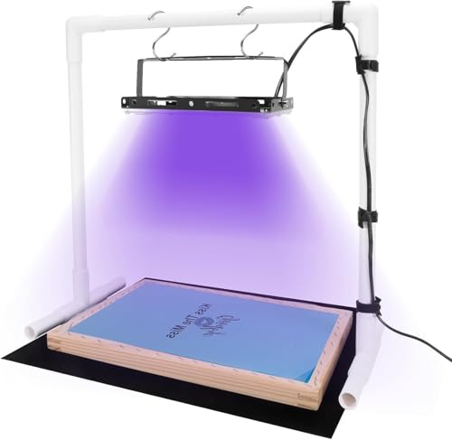 Caydo Luce UV di stampa dello schermo di 50W LED con il supporto leggero e il tessuto nero, fascette e istruzioni per la stampa dello schermo e cianotipi