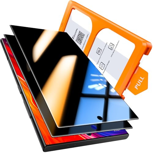 TOCOL for Screen Magnifier for Smartphone 3D HD Screen Expanders for Movies 9H Hardness Military Grade Shatterproof HD Tempered Glass 2 Pack
