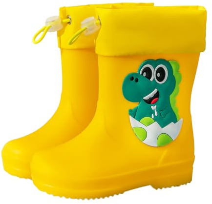 Bottes en caoutchouc pour enfants, bottes de pluie, chaussures pieds nus, bébé fille, a, 26 EU