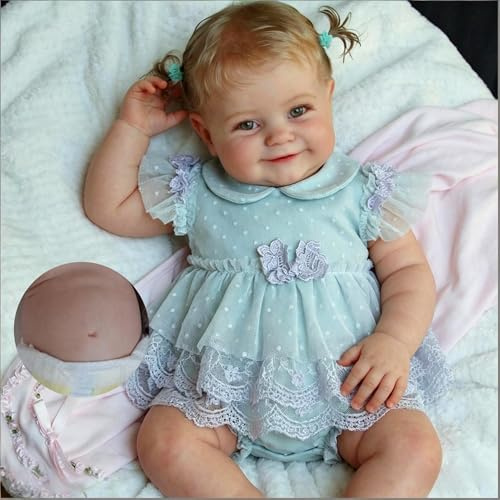 Anano Bebe Reborn Niña Cuerpo Completo 50CM Muñecas Reborn Vinilo Blanda, Bebe Reborn Realista Niña Muñeco Cuerpo Entero vinilos