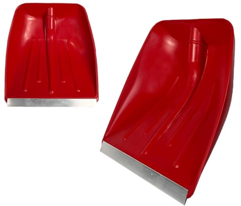 Crisalide® – Badile in ABS Rosso con Rinforzo in Alluminio | Robusto, Leggero e Resistente | Ideale per Neve, Terra, Sabbia e Detriti | Manico Non Incluso