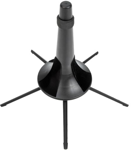 Beaupretty Soporte Metálico Plegable para Trompeta Pequeño Patas Negras y Cojín de Algodón Soporte de Exhibición Portátil para Clarinete y Oboe Estante de Almacenamiento para Instrumentos