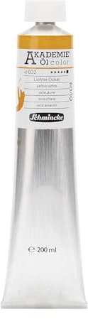 Schmincke – AKADEMIE® Öl color, feine Künstler-Ölfarben, Lichter Ocker, 41 602 015, 200 ml Tube, höchst lichtecht, Ölmalerei