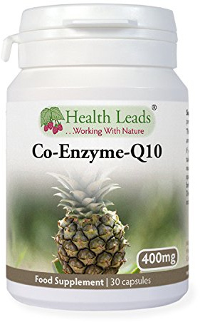High Strength Coenzyme Q10 (CoQ10) 400mg x 30 Capsules (100% Additive Free Supplements)