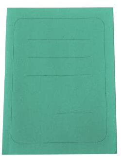Alevar Cartellina 3 Lembi con Stampa in Cartoncino Manilla 200 gr, 100% Carta Riciclata, Formato 25x33 cm, Colore Verde, Confezione da 50 Pezzi