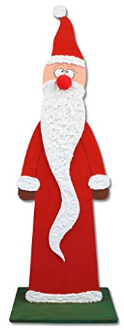 Wiemann Lehrmittel Holzmotive für Weihnachten zum Bemalen, Große Holzfiguren (Nikolaus)